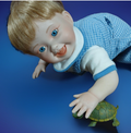 Haunted Doll Robert and His turtle - Died in a Fire with his Family at 8