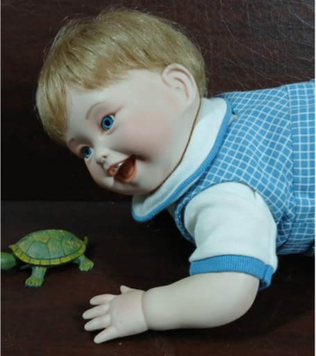 Haunted Doll Robert and His turtle - Died in a Fire with his Family at 8