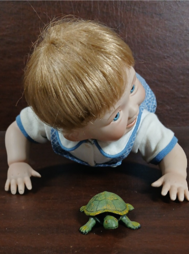 Haunted Doll Robert and His turtle - Died in a Fire with his Family at 8
