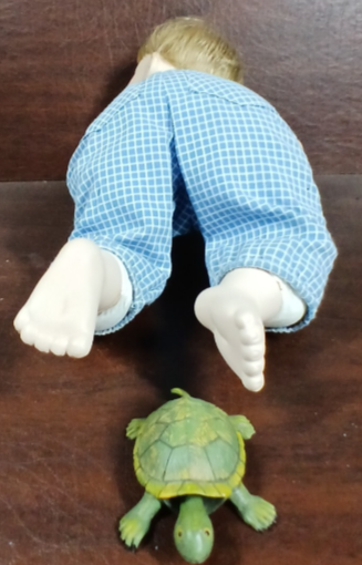 Haunted Doll Robert and His turtle - Died in a Fire with his Family at 8