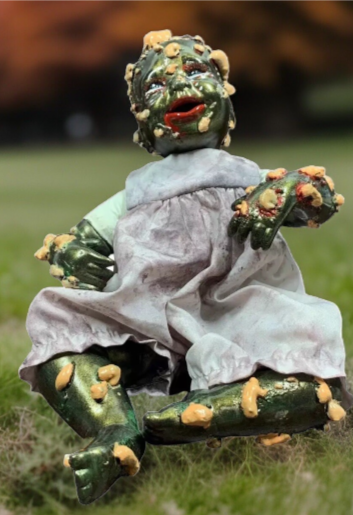 Hand Crafted Creepy Doll Rosalina Inspired by Garbage Pail kids One of A Kind