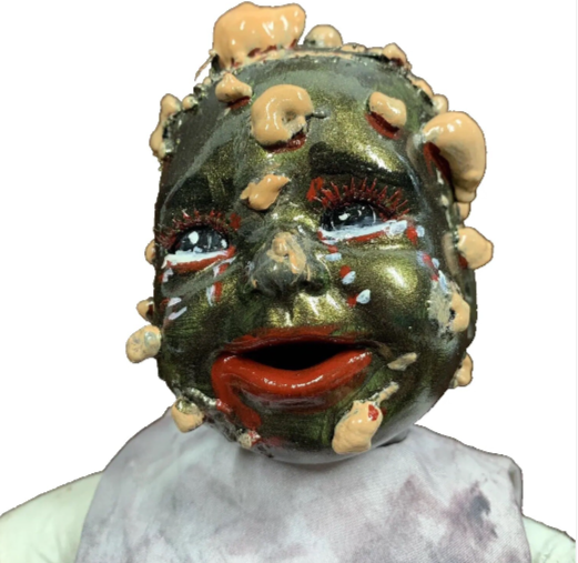 Hand Crafted Creepy Doll Rosalina Inspired by Garbage Pail kids One of A Kind