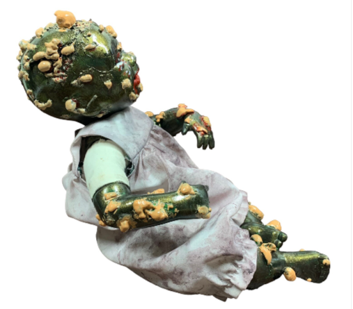 Hand Crafted Creepy Doll Rosalina Inspired by Garbage Pail kids One of A Kind