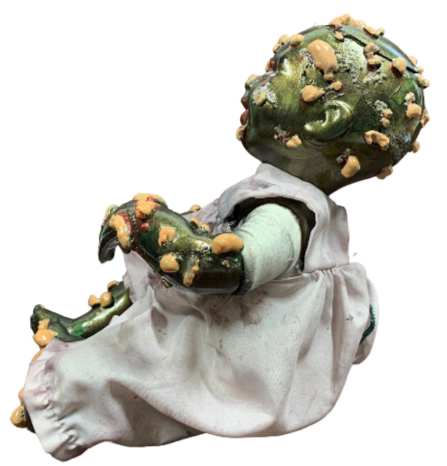 Hand Crafted Creepy Doll Rosalina Inspired by Garbage Pail kids One of A Kind