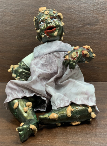 Hand Crafted Creepy Doll Rosalina Inspired by Garbage Pail kids One of A Kind