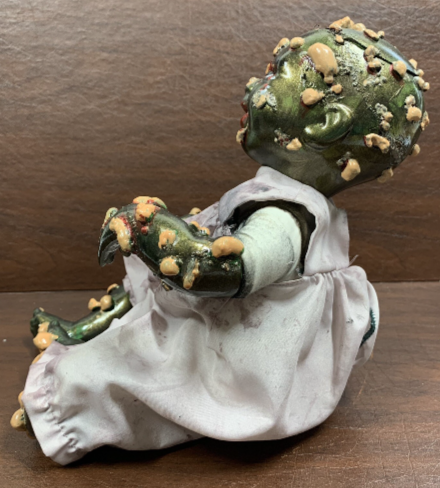 Hand Crafted Creepy Doll Rosalina Inspired by Garbage Pail kids One of A Kind