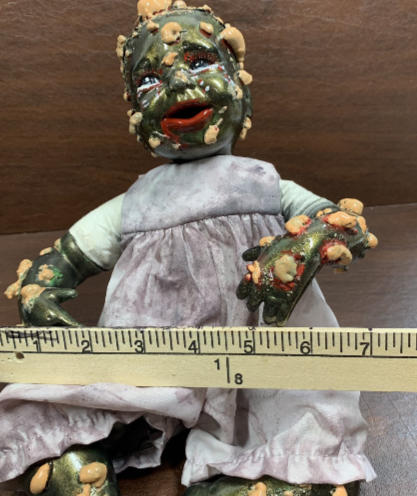 Hand Crafted Creepy Doll Rosalina Inspired by Garbage Pail kids One of A Kind