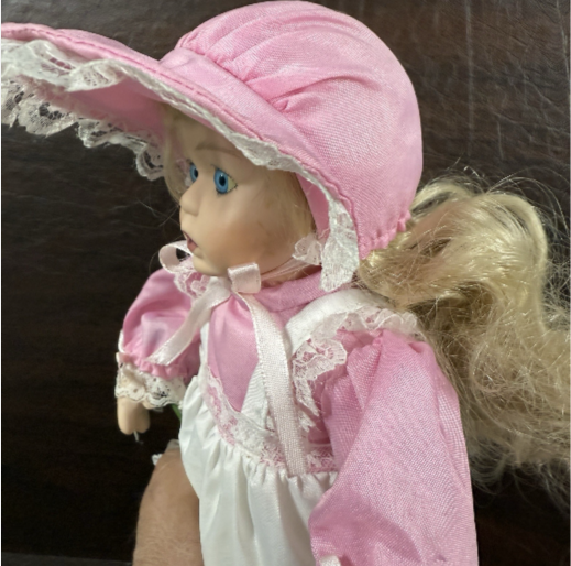 Haunted Porcelain Doll – “Miss Petal”– Gentle Spirit, Victorian, Paranormal Energy