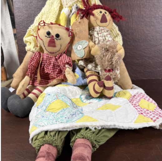 Hearthward Trio Haunted Rag Dolls Set – 51” Tall Protective Spirit Companions