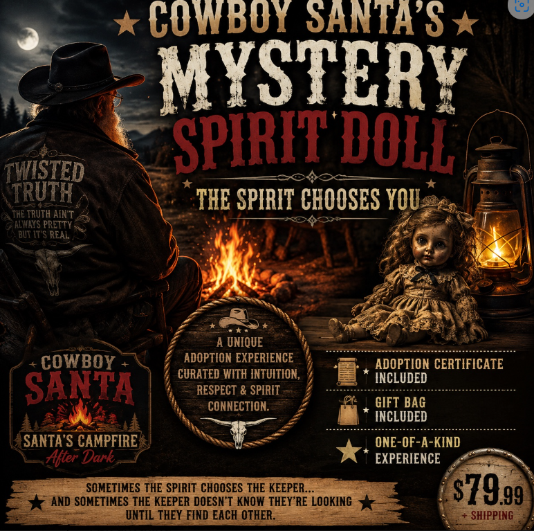 Cowboy Santa's Mystery Spirit Dolls The Spirit Chooses You